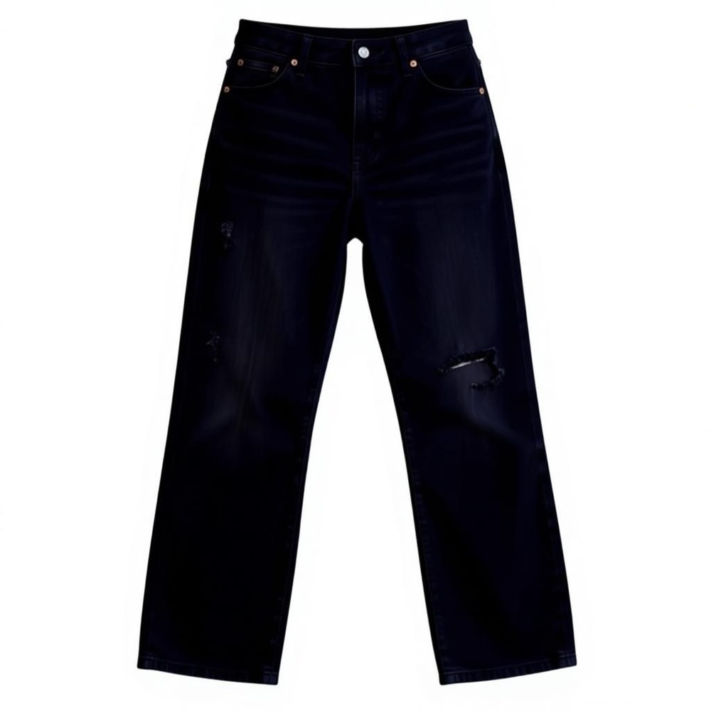 S.O.N.G | Juniors Black Ripped Jeans, Size 5